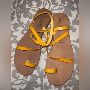 Cocobelle Yellow Crescent Sandal